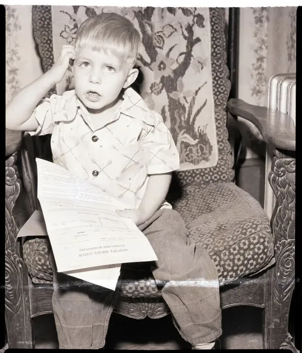 Framed Print : Child with Selective Service Form Framed Print : Child with Selective Service Form