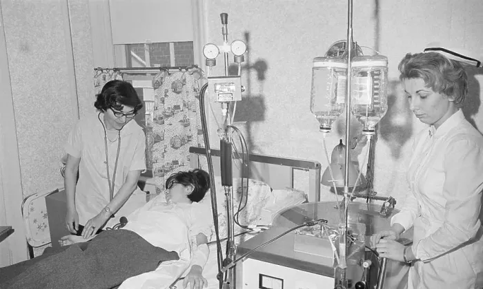 Framed Print : Child Undergoing Dialysis Framed Print : Child Undergoing Dialysis