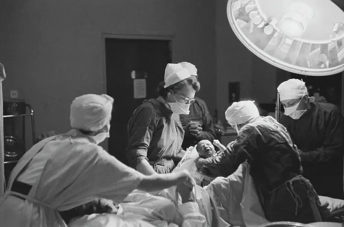 Framed Print : Childbirth In Hospital Framed Print : Childbirth In Hospital