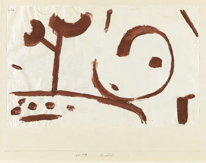 Framed Print : Childhood (Kindheit), 1938. Artist: Klee, Paul (1879-1940)