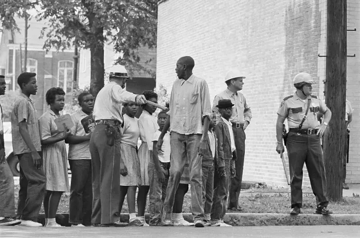 Framed Print : Children Arrested After Civil Rights Demonstration Framed Print : Children Arrested After Civil Rights Demonstration