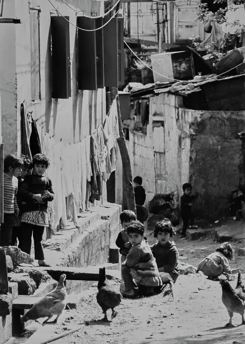 Framed Print : Children In Beirut Refugee Camp Framed Print : Children In Beirut Refugee Camp