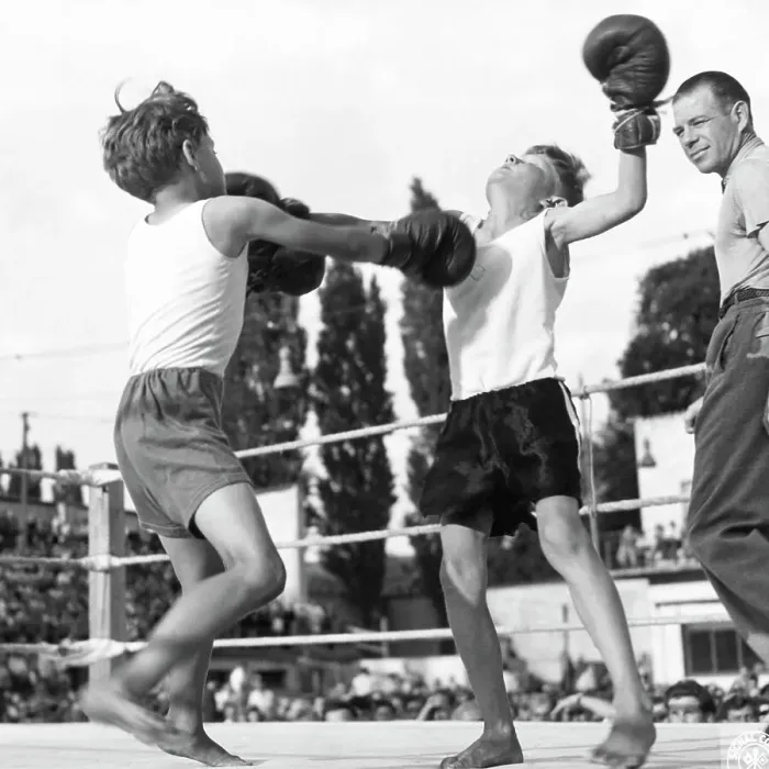 Framed Print : Children Boxing In Ring;A Lethal Right Framed Print : Children Boxing In Ring;A Lethal Right