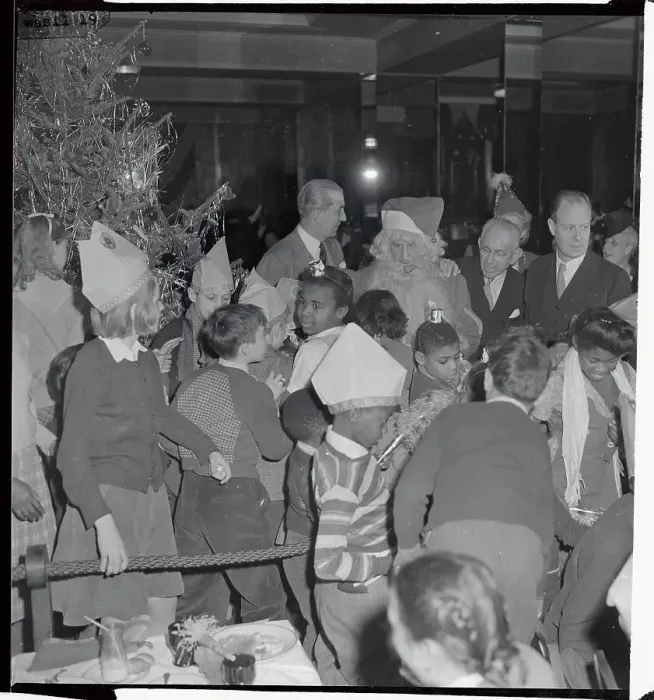 Framed Print : Children at Christmas Party