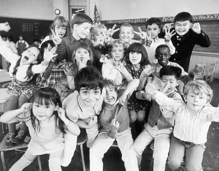 Framed Print : Children in Class Photo Framed Print : Children in Class Photo