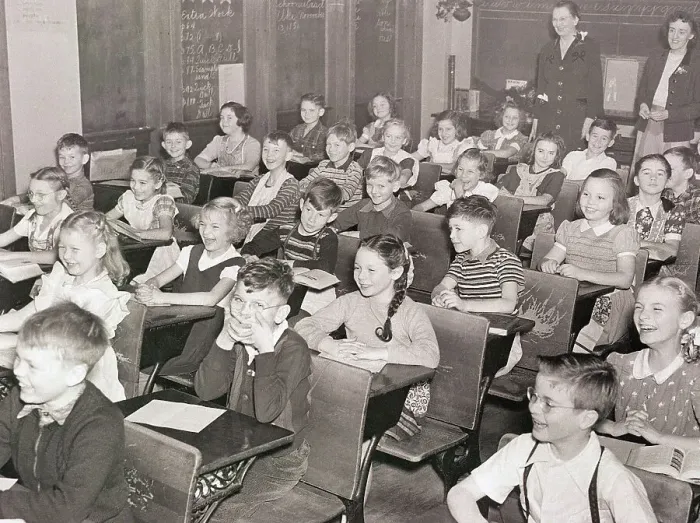 Framed Print : Children in Classroom Seated and Laughing Framed Print : Children in Classroom Seated and Laughing
