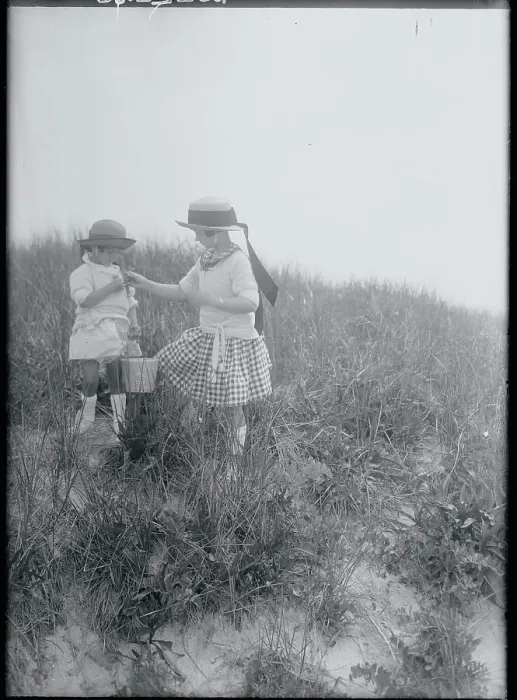Framed Print : Children Collecting Flowers Framed Print : Children Collecting Flowers