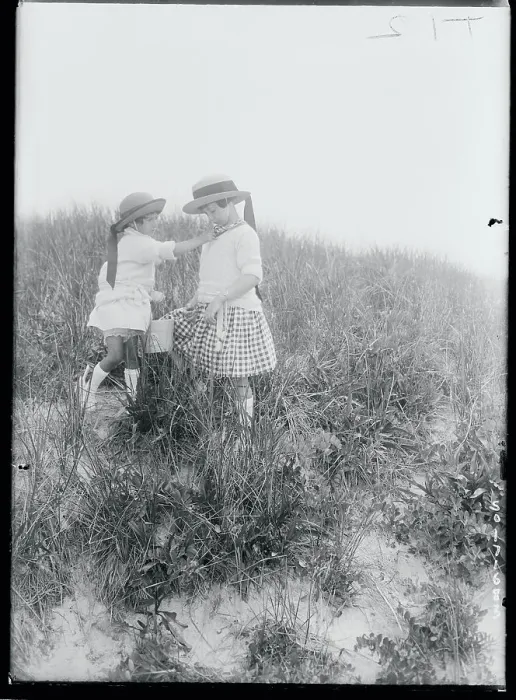 Framed Print : Children Collecting Flowers Framed Print : Children Collecting Flowers