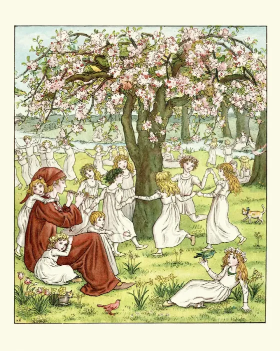Framed Print : Children dancing to the music of the pied piper Framed Print : Children dancing to the music of the pied piper