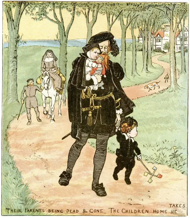 Framed Print : The Children Home he Takes
