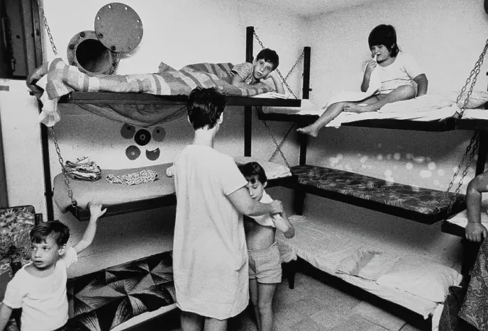 Framed Print : Children In Kibbutz Bomb Shelter Framed Print : Children In Kibbutz Bomb Shelter