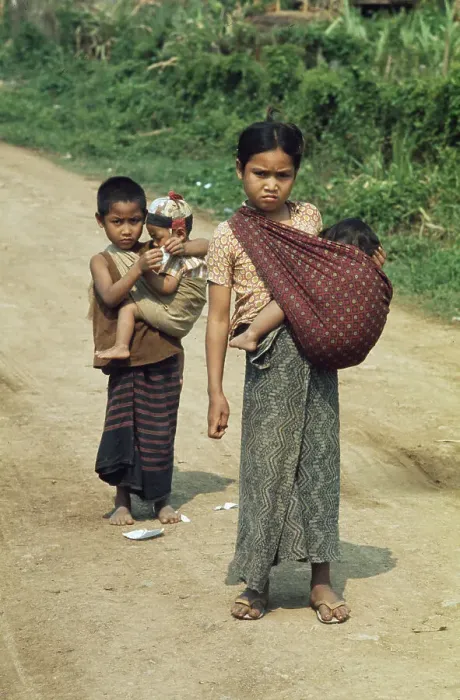 Framed Print : Children In Laos