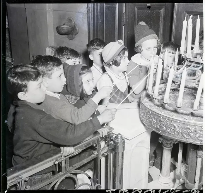 Framed Print : Children Lighting Candles Framed Print : Children Lighting Candles