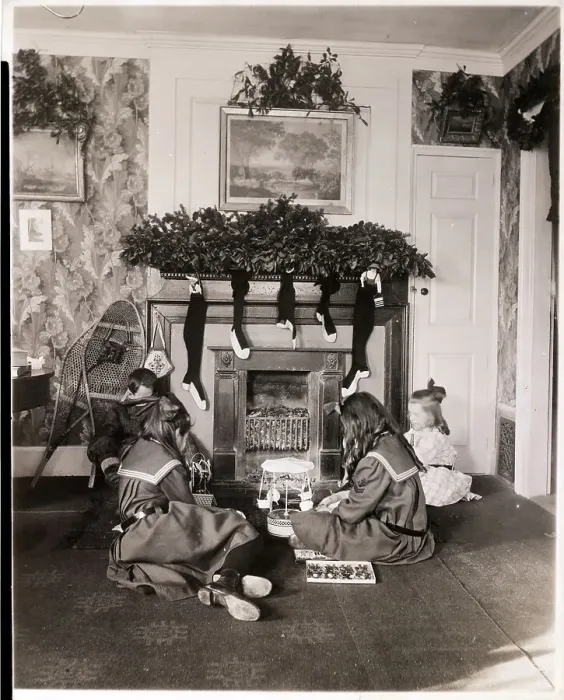 Framed Print : Children With Their New Christmas Toys Framed Print : Children With Their New Christmas Toys