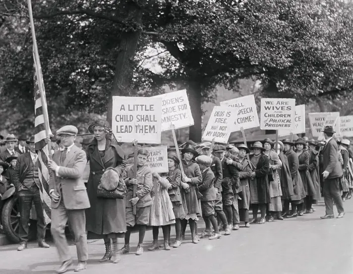 Framed Print : Children Participating in a Protest