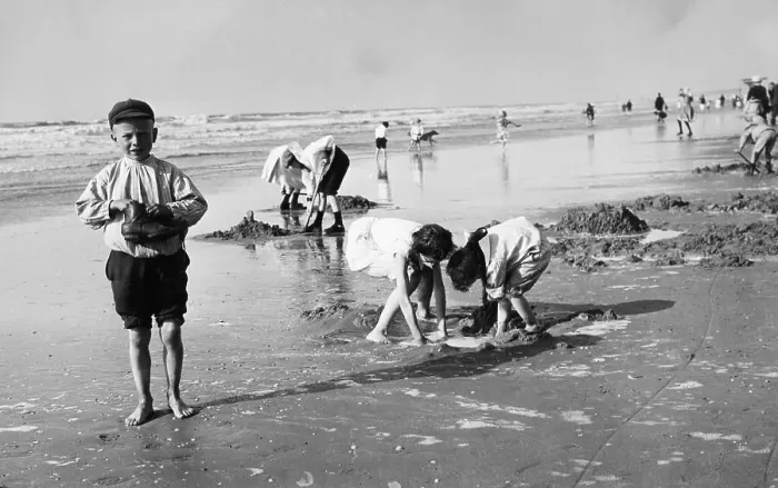 Framed Print : Children Playing On The Beach Framed Print : Children Playing On The Beach