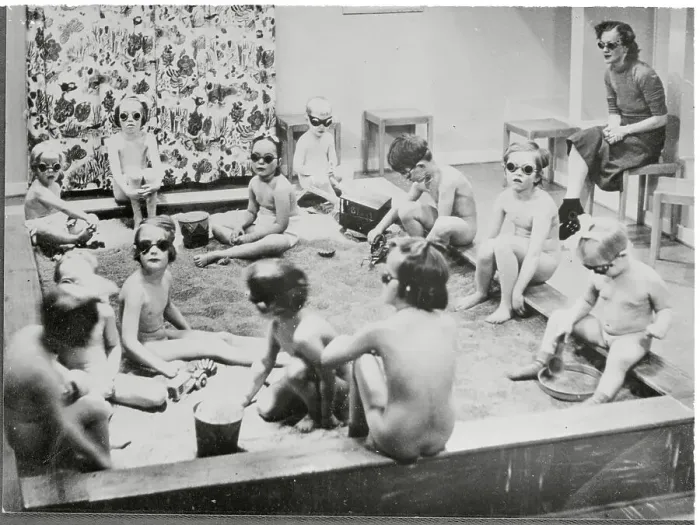 Framed Print : Children Playing in Solarium Framed Print : Children Playing in Solarium