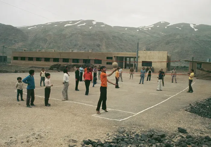 Framed Print : Children Playing Volleyball In Golan Heights Framed Print : Children Playing Volleyball In Golan Heights