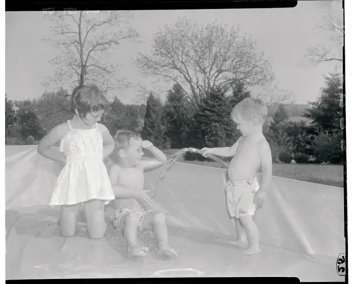 Framed Print : Children of Robert and Ethel Kennedy Playing Outdoors Framed Print : Children of Robert and Ethel Kennedy Playing Outdoors