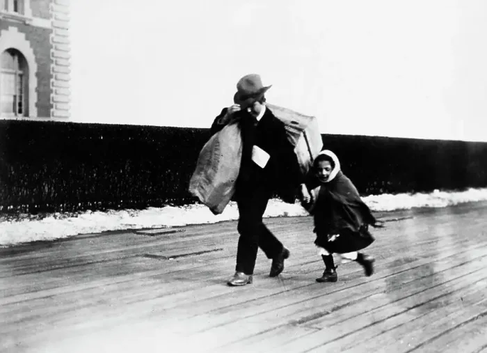 Framed Print : Children Rush To leave Ellis Island Framed Print : Children Rush To leave Ellis Island