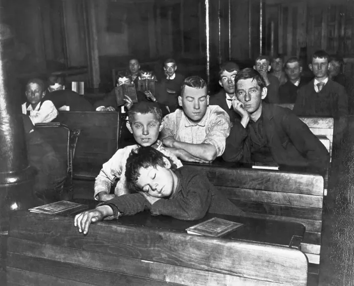Framed Print : Children in Schoolroom in New York Framed Print : Children in Schoolroom in New York