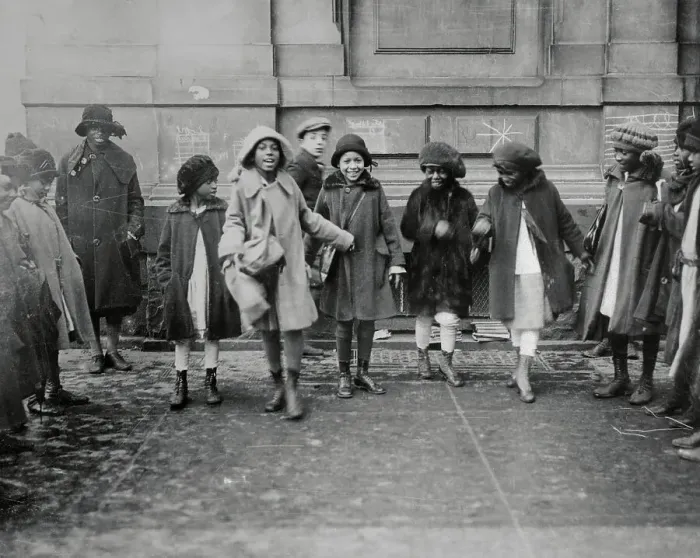 Framed Print : Children Standing on Street in Harlem Framed Print : Children Standing on Street in Harlem