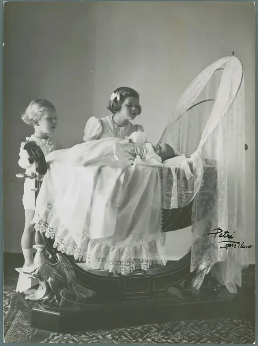 Framed Print : Children Viewing Baby Framed Print : Children Viewing Baby