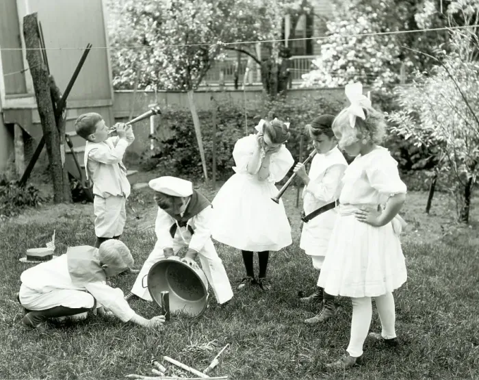 Framed Print : Children W / Noisemakers / Firecrackers Framed Print : Children W / Noisemakers / Firecrackers