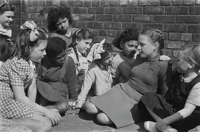 Framed Print : Children of the Windsor Street County School Framed Print : Children of the Windsor Street County School