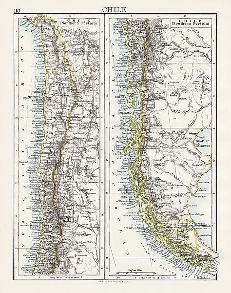 Chile map 1897