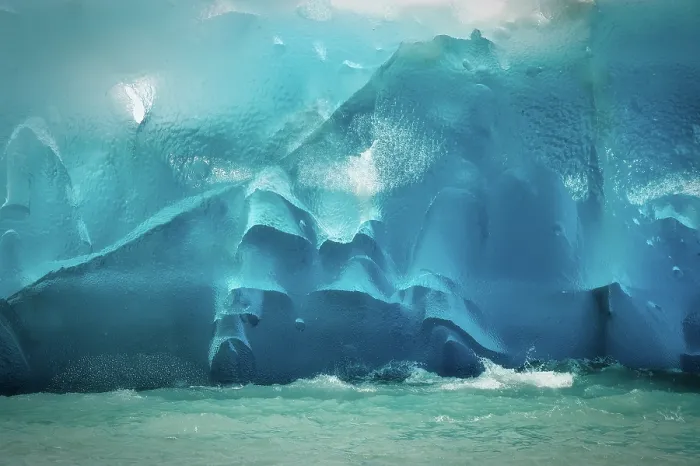 Framed Print : Chillin. A closeup of some blue ice at the bottom of the Perito Moreno Framed Print : Chillin. A closeup of some blue ice at the bottom of the Perito Moreno