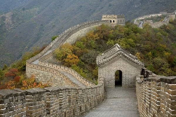 china, color image, day, defending, defense, garrison post, great wall of china