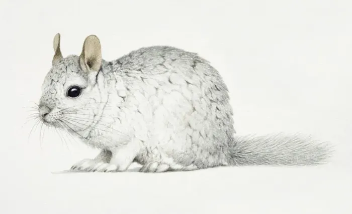 Framed Print : Chinchilla, Chinchilla lanigera with a thick white fur coat Framed Print : Chinchilla, Chinchilla lanigera with a thick white fur coat