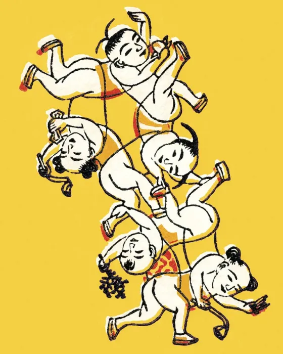 Framed Print : Chinese Acrobats Framed Print : Chinese Acrobats