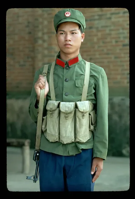 Framed Print : Chinese Army Border Guard with AK-47 Framed Print : Chinese Army Border Guard with AK-47