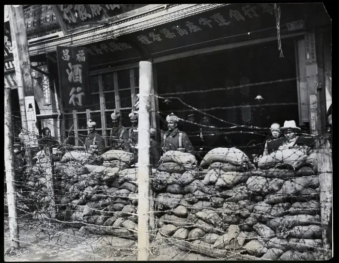 Framed Print : Chinese Army In Bunker W / Barbed Wire Framed Print : Chinese Army In Bunker W / Barbed Wire