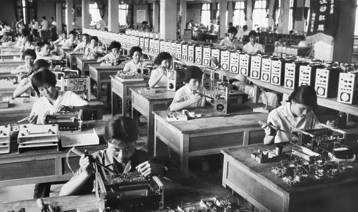 Framed Print : Chinese Assembly Line Framed Print : Chinese Assembly Line