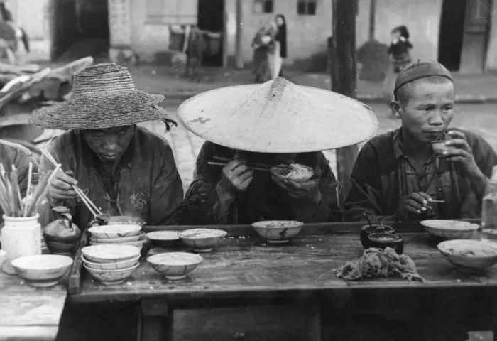 Framed Print : Chinese Eating Framed Print : Chinese Eating