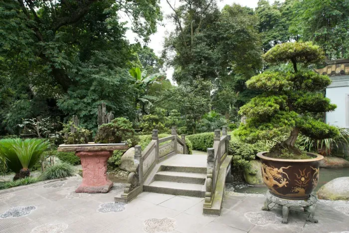 Framed Print : Chinese garden, DuJiangYan, SiChuan, China
