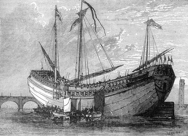 Chinese Junk Keying. The Chinese junk Keying which arrived in England from China in 1848