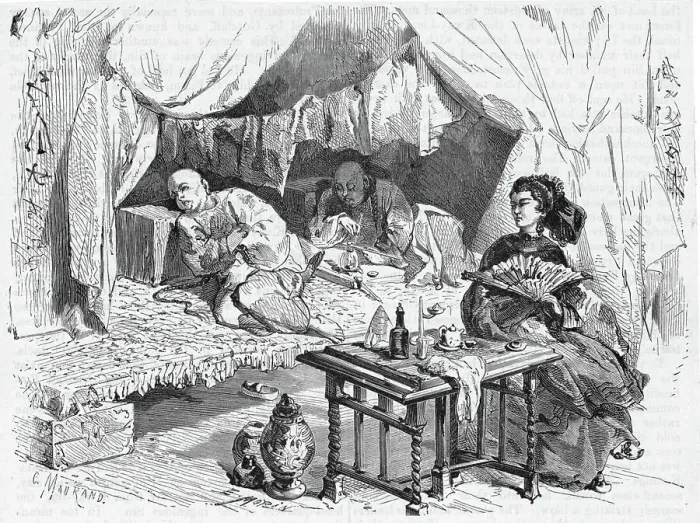 Framed Print : Chinese Opium Smokers