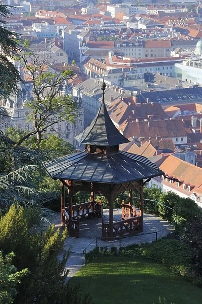 Chinese Pavilion, Schlossberg, castle hill, Graz, Styria, Austria, Europe