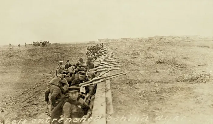 Framed Print : Chinese Rebels Hold Off Attack Of Enemy Framed Print : Chinese Rebels Hold Off Attack Of Enemy