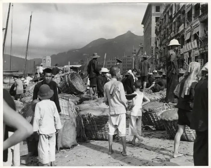 Framed Print : Chinese Waterfront Scene Framed Print : Chinese Waterfront Scene