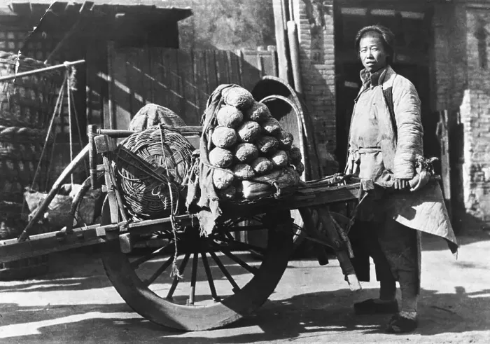 Framed Print : Chinese Wheelbarrow Framed Print : Chinese Wheelbarrow