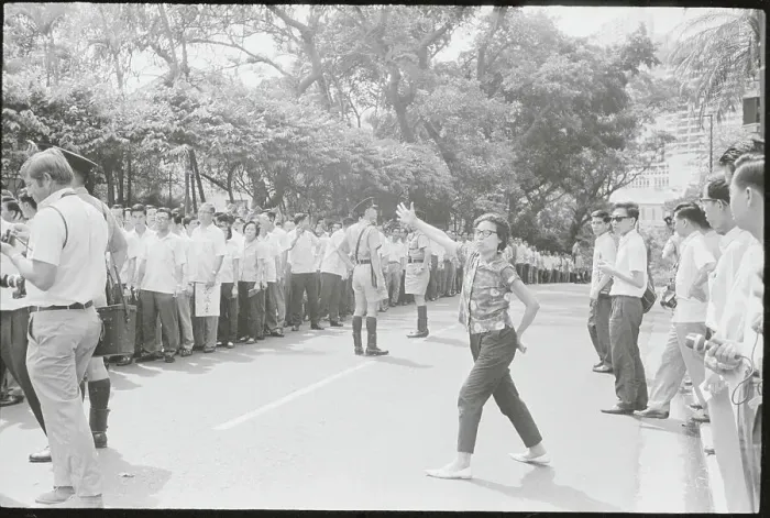 Framed Print : Chinese Woman Shouting in Protest Framed Print : Chinese Woman Shouting in Protest
