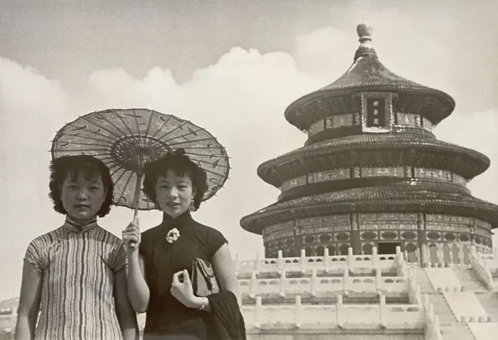Framed Print : Two Chinese Women Visit Temple of Heaven Framed Print : Two Chinese Women Visit Temple of Heaven