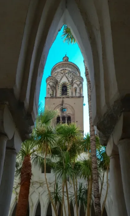 Framed Print : Chiostro del Paradiso with bell tower, Amalfi Framed Print : Chiostro del Paradiso with bell tower, Amalfi