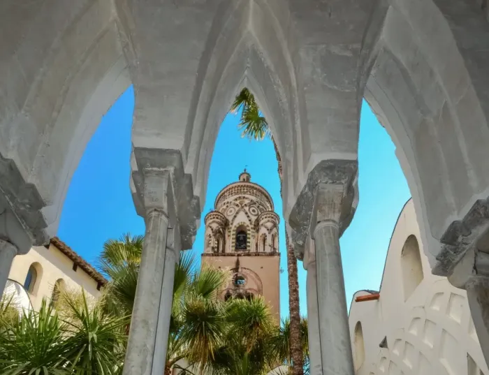 Framed Print : Chiostro del Paradiso interior details, Amalfi