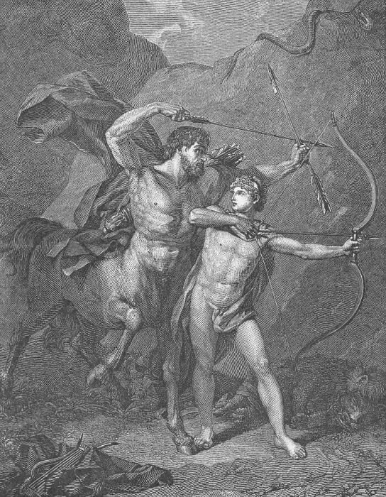 Framed Print : Chiron Educating Achilles Framed Print : Chiron Educating Achilles